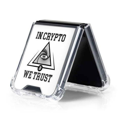 In Crypto We Trust Galaxy Z Flip5 5G Clear Case