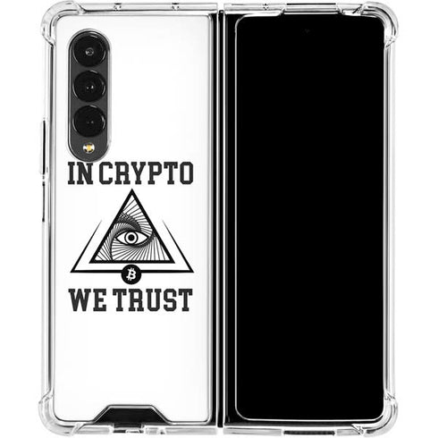 In Crypto We Trust Galaxy Z Fold4 5G Clear Case