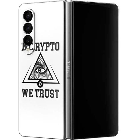 In Crypto We Trust Galaxy Z Fold4 5G Skin
