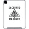 In Crypto We Trust iPad Pro 12.9in (2020) Clear Case