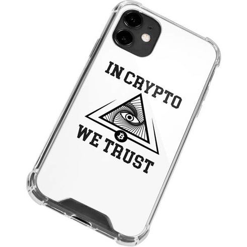 In Crypto We Trust iPhone 12 Clear Case