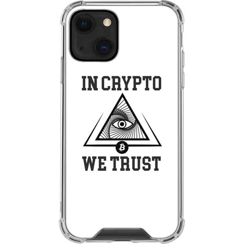 In Crypto We Trust iPhone 14 Plus Clear Case
