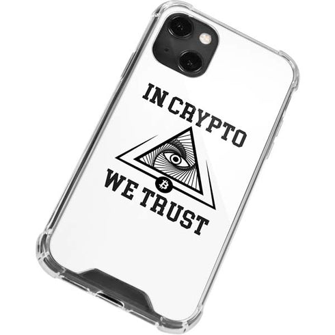 In Crypto We Trust iPhone 14 Plus Clear Case