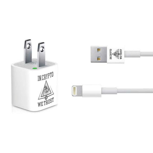 In Crypto We Trust iPhone Charger (5W USB) Skin