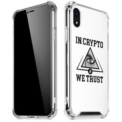 In Crypto We Trust iPhone XR Clear Case