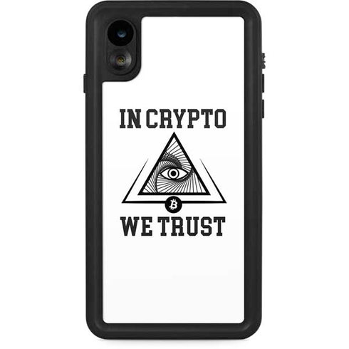 In Crypto We Trust iPhone XR Waterproof Case
