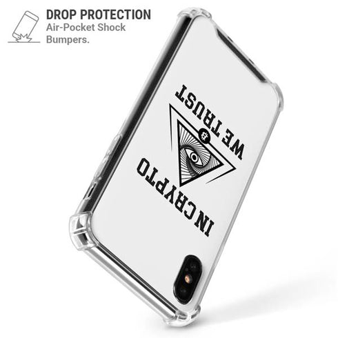 In Crypto We Trust iPhone XS Max Clear Case