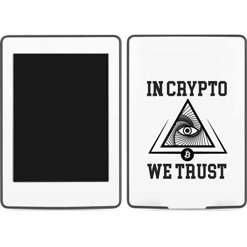 In Crypto We Trust Amazon Kindle Skin