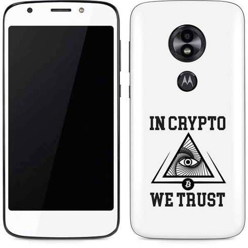 In Crypto We Trust Moto E5 Play Skin