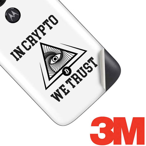 In Crypto We Trust Moto E5 Play Skin