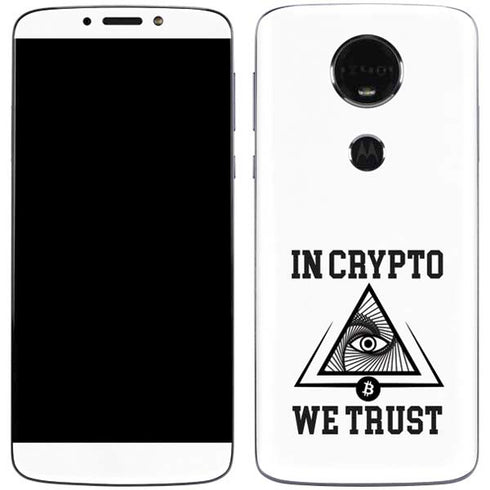 In Crypto We Trust Moto E5 Plus Skin