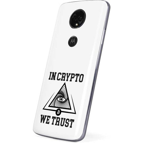 In Crypto We Trust Moto E5 Plus Skin