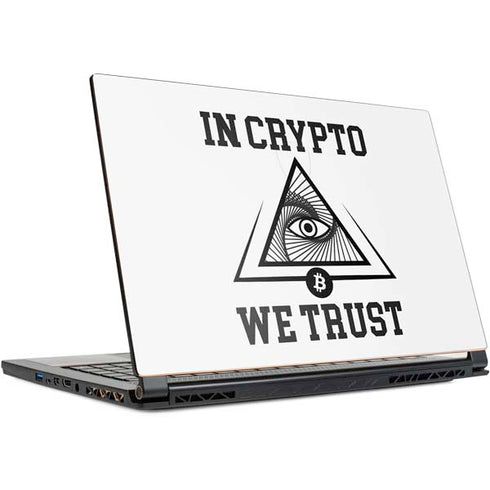 In Crypto We Trust MSI GS65 Stealth Laptop Skin