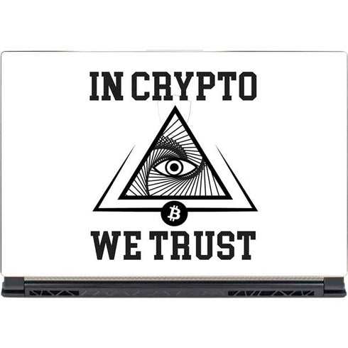 In Crypto We Trust MSI GS65 Stealth Laptop Skin