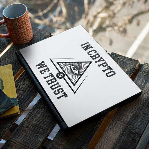 In Crypto We Trust MSI GS65 Stealth Laptop Skin
