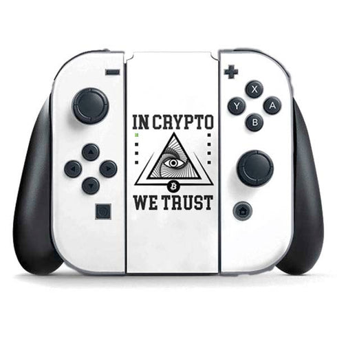 In Crypto We Trust Nintendo Switch (2017-2021) Joy-Con Controller Skin