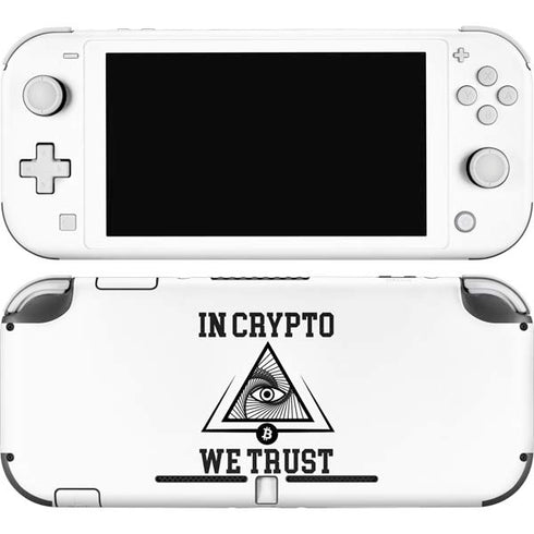 In Crypto We Trust Nintendo Switch Lite Skin