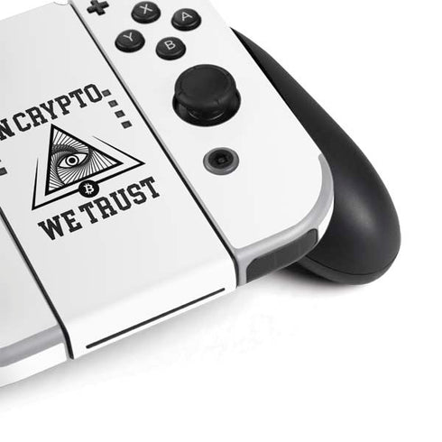 In Crypto We Trust Nintendo Switch OLED (2021) Skin