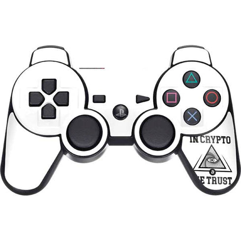 In Crypto We Trust PS3 Dual Shock wireless controller Skin