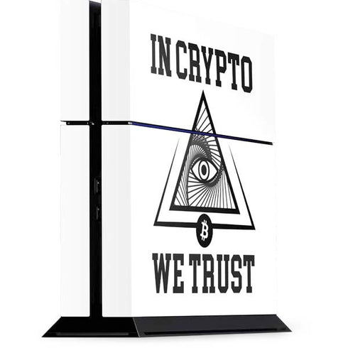In Crypto We Trust PS4 Console Skin