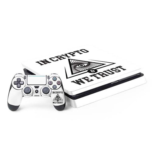 In Crypto We Trust PS4 Slim Bundle Skin