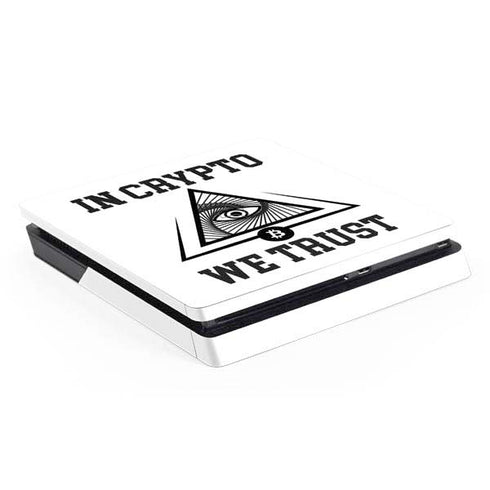 In Crypto We Trust PS4 Slim Skin