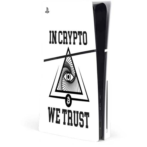In Crypto We Trust PS5 Slim Disk Console Skin