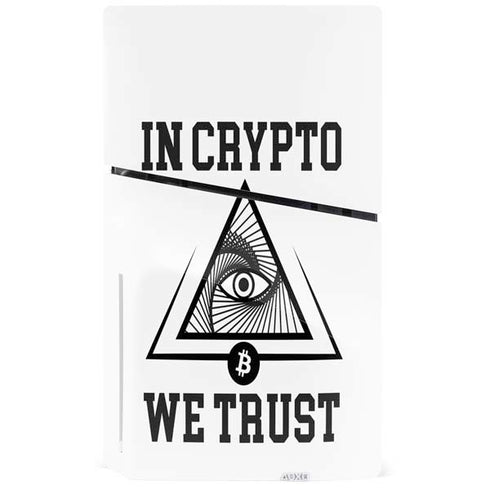 In Crypto We Trust PS5 Slim Disk Console Skin