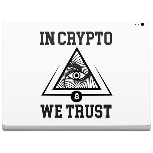 In Crypto We Trust Surface Book 2 13.5in Skin