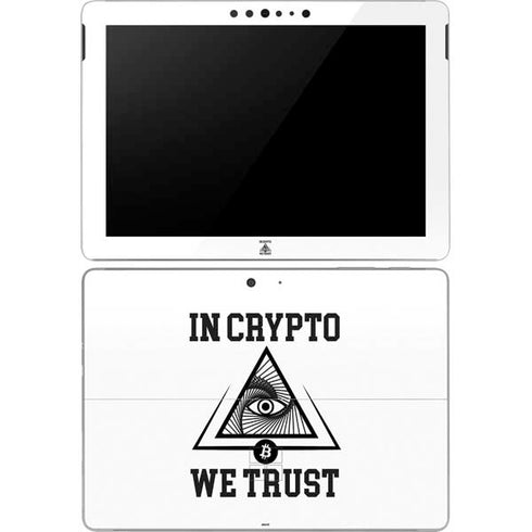 In Crypto We Trust Surface Go Skin
