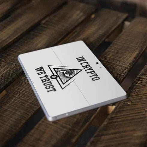 In Crypto We Trust Surface Go Skin