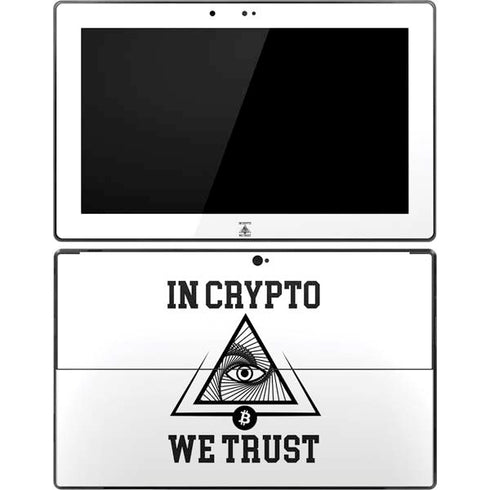In Crypto We Trust Surface Pro Tablet Skin