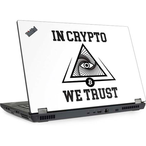 In Crypto We Trust Lenovo ThinkPad Skin