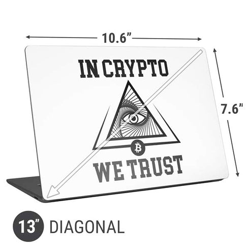 In Crypto We Trust Universal Laptop 13in (10.6 x 7.6in) Skin