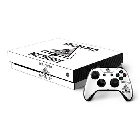In Crypto We Trust Xbox One X Bundle Skin