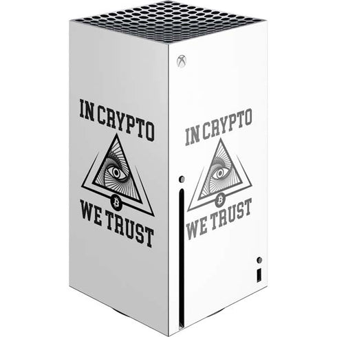 In Crypto We Trust Xbox Series X Console Skin
