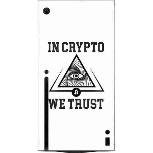 In Crypto We Trust Xbox Series X Console Skin