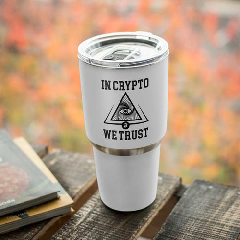 In Crypto We Trust Yeti 30oz Rambler Tumbler Skin