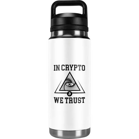 In Crypto We Trust YETI Rambler 26oz Bottle Skin