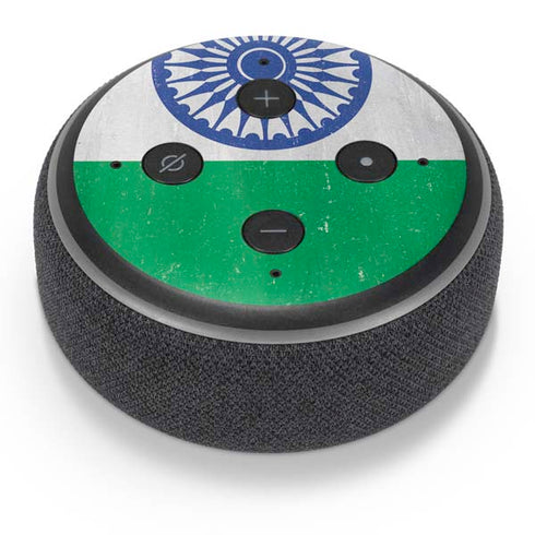 India Flag Distressed Amazon Echo Dot Skin