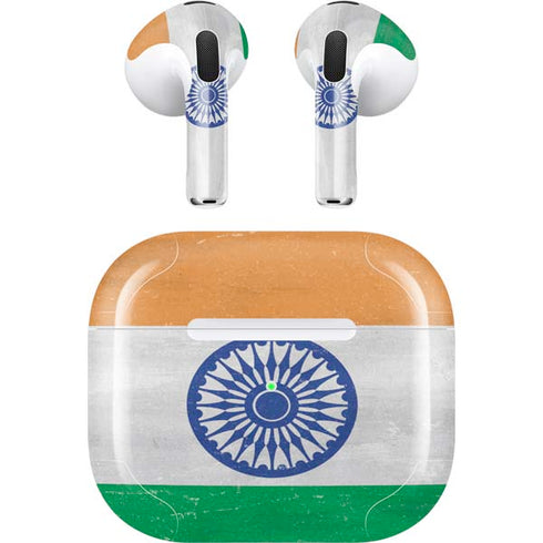 India Flag Distressed Apple AirPods (3rd Gen 2021) Skin