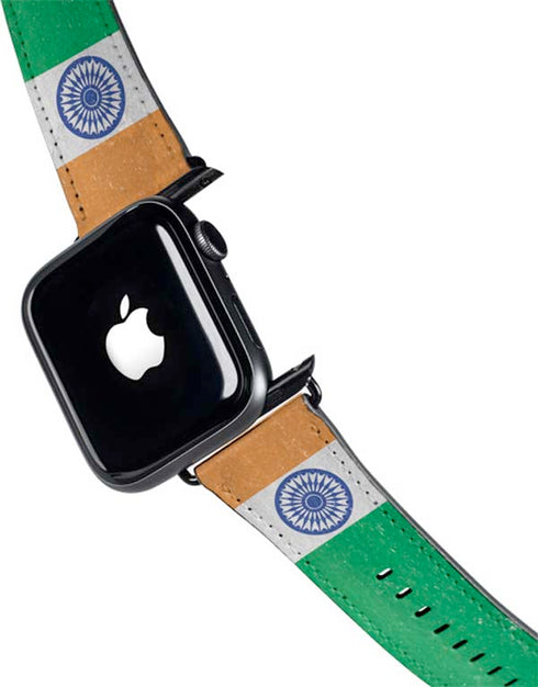 India Flag Distressed Apple Watch Band 42-44mm