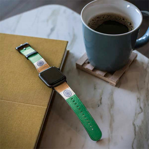 India Flag Distressed Apple Watch Band 42-44mm