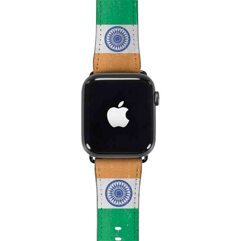 India Flag Distressed Apple Watch Band 38-40mm