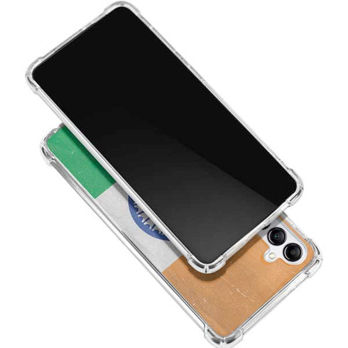 India Flag Distressed Galaxy A15 5G Clear Case