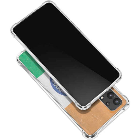 India Flag Distressed Galaxy A32 5G Clear Case