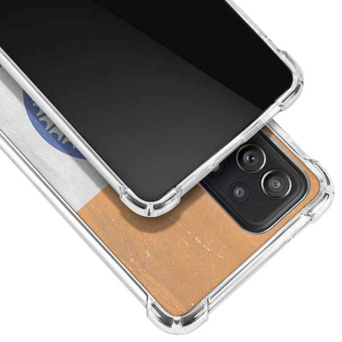 India Flag Distressed Galaxy A72 5G Clear Case