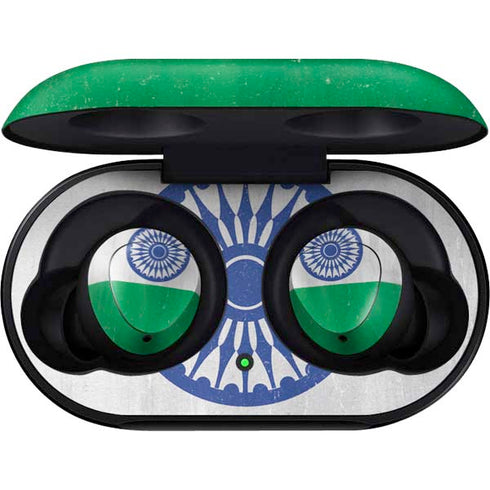 India Flag Distressed Galaxy Buds Skin