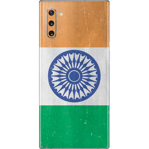 India Flag Distressed Galaxy Note 10 Skin