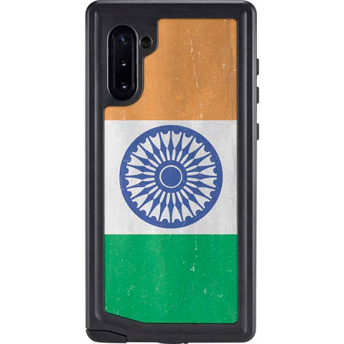 India Flag Distressed Galaxy Note 10 Waterproof Case